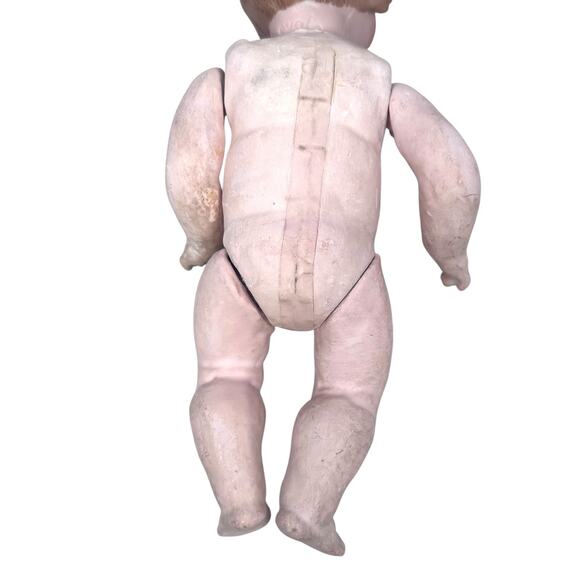 Antique Vintage Revalo DEP Bisque Socket Head Girl Character Doll Size 3 Bow - Picture 7 of 11